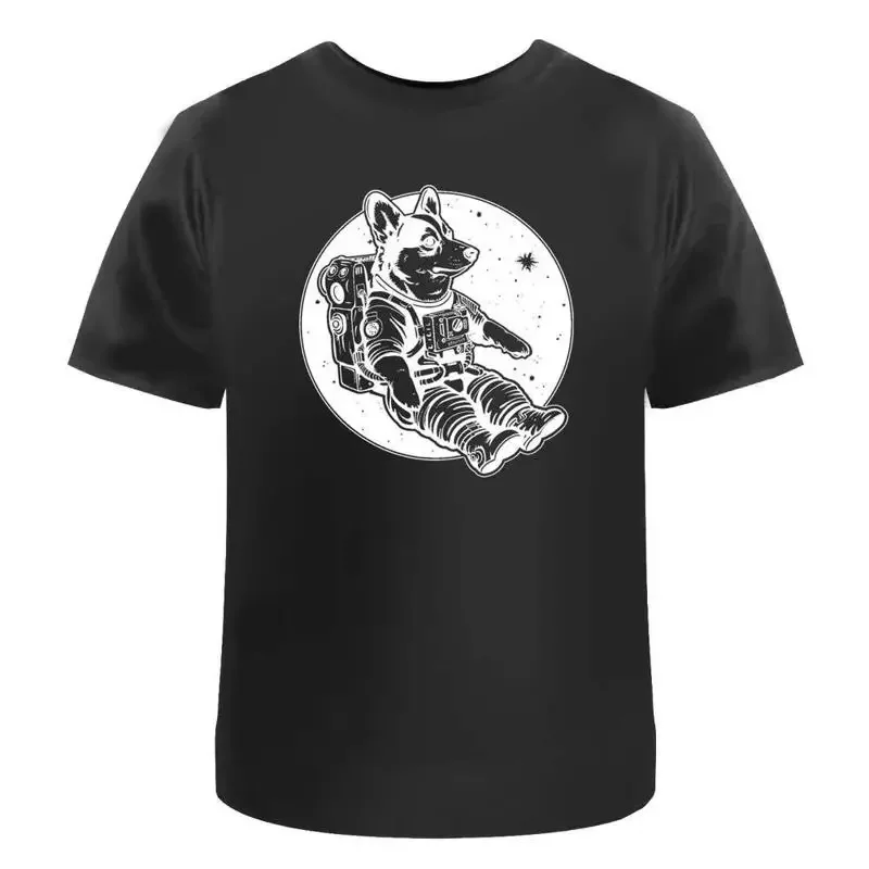 Astronaut Corgi In Space' Cotton T Shirt Ta046300