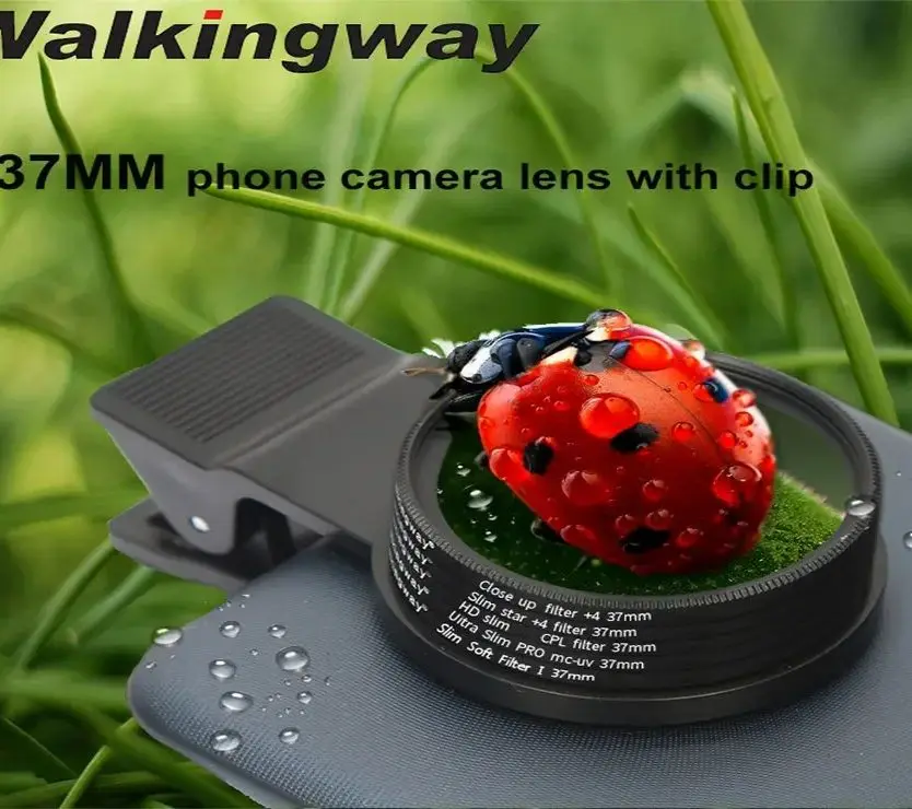 Phone Lens Filter 37mm 52mm With Clip for Smartphone Adjustable ND2-400 CPL MCUV/Star/Soft Focus/Close Up Filter