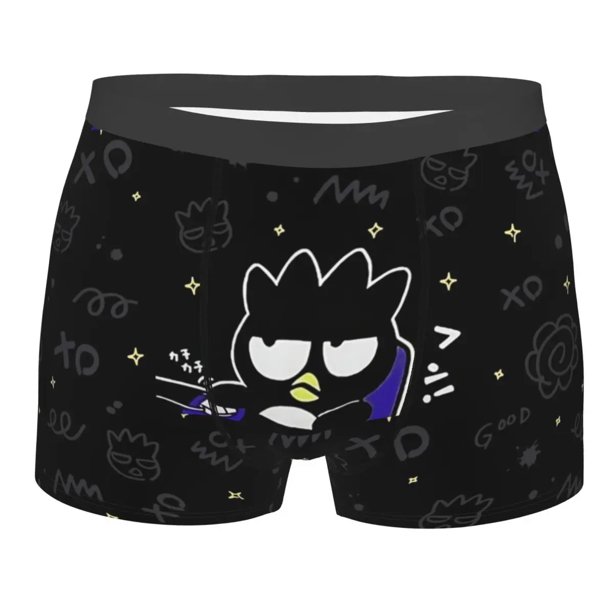 

Нижнее белье в стиле аниме BADBADTZ-MARU на заказ, мужские шорты-боксеры с принтом, трусы, мягкие трусы