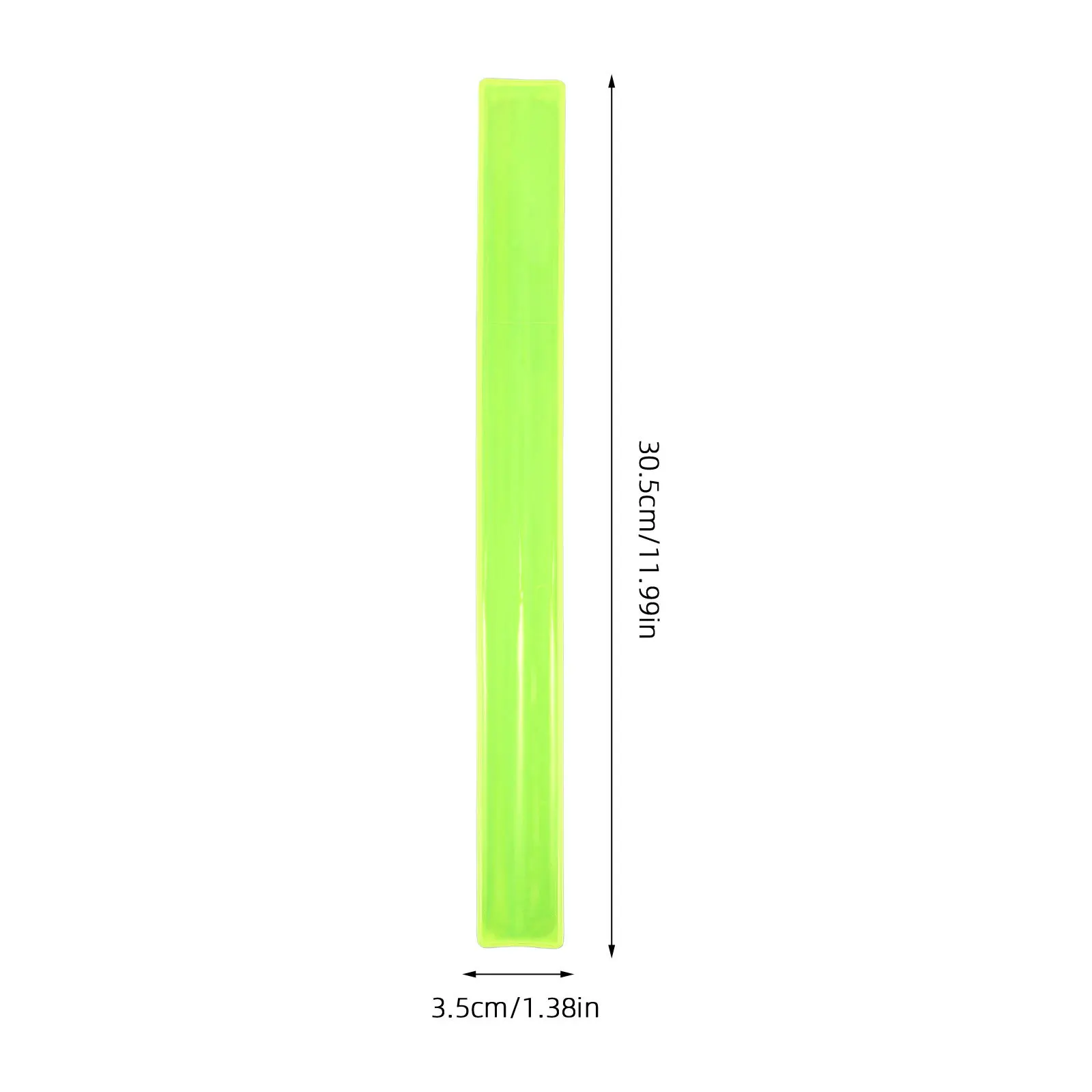 12Pcs Reflective Slap Bracelets Luminous Self-Wrapping Wristbands for Night Running Cycling Outdoor Sports Party Favors