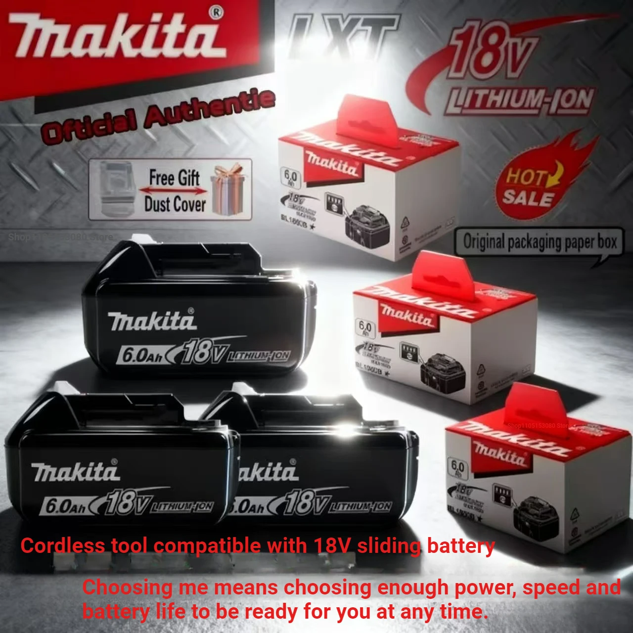 

Genuine 6AH makita BL1860 18V Battery Power Tools Li-ion Replacement LXT BL1850 BL1840 BL1860B BL1830B , Makita 18v Batter