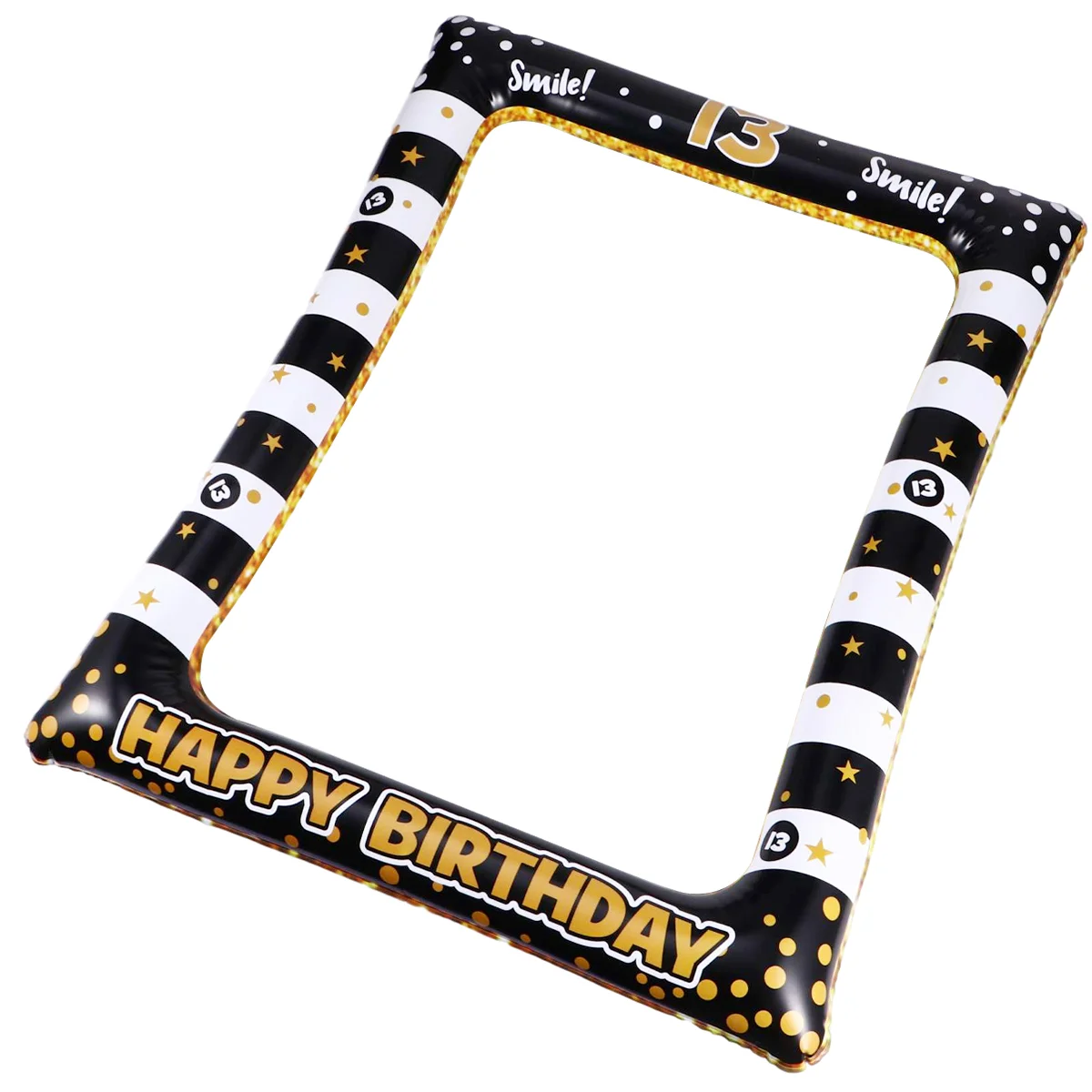 Inflatable Photo Frame Booth Props Birthday Party Supplies Festival Aldult Holder Plastic for Age 13 Strong Decoration