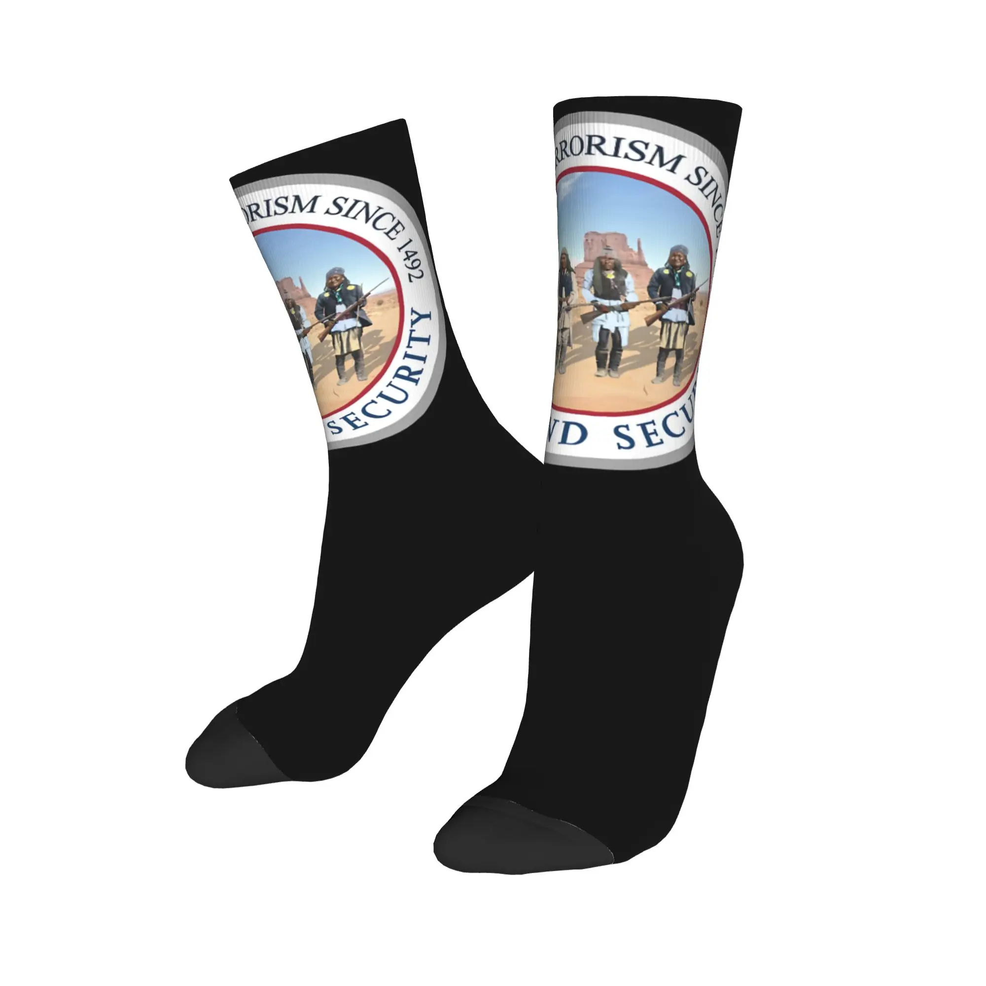 New Male Men Socks Crazy The Original Homeland Security Sock Polyester  Sport Women Socks Spring Summer Autumn Winter