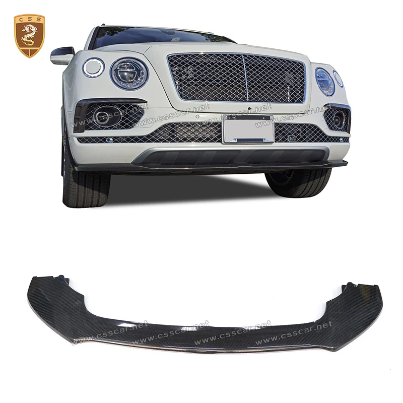 For Bentley Bentayga W12 Limited Edition Car Front Bumper Wind Knife Spolier Wing Rear Mirror Cap MSY Style Engine Bonnet Hood