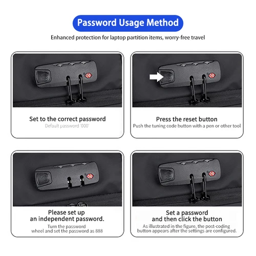 Imagen 2 del producto Mochila para Hombre con Compresión al Vacío Expandible, Gran Capacidad, Separación de Seco y Húmedo, Mochila Multifuncional para Viajes Cortos de Negocios