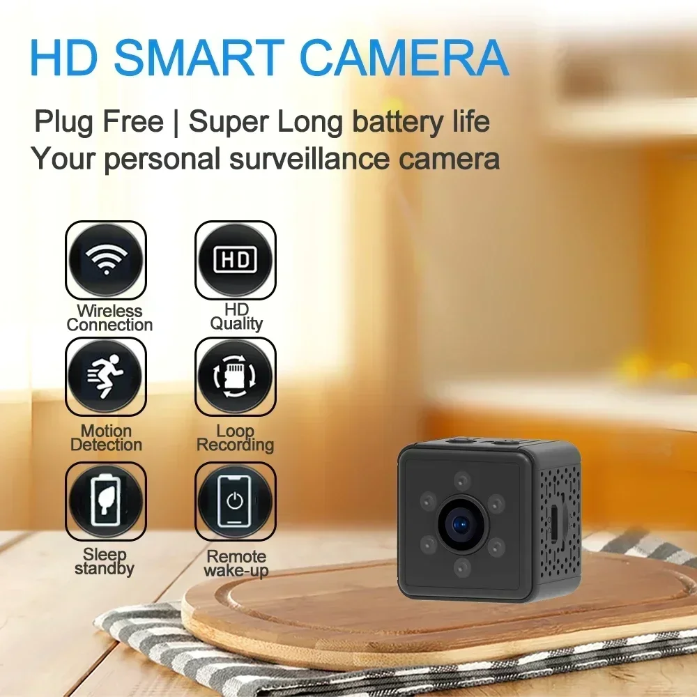 New V3 Mini Security Camera Sleep Standby support Remote Wireless WiFi Surveillance Camera Super Small IP Home ON/OFF Cameras HD