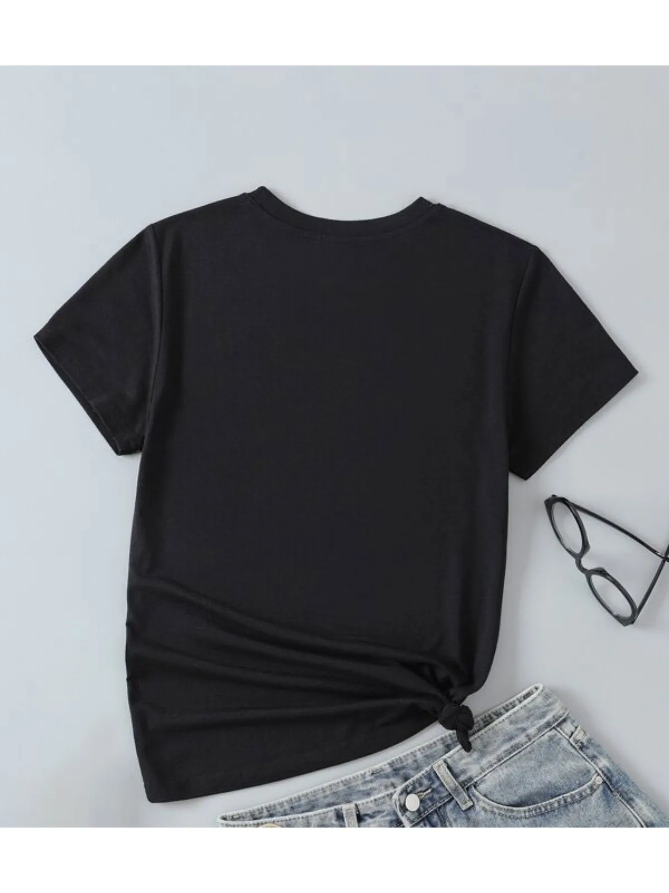 Kids Funny Dad‑Theme Slogan Print T‑Shirt, Slight‑Stretch Knit Casual Crew‑Neck Top For Under 12