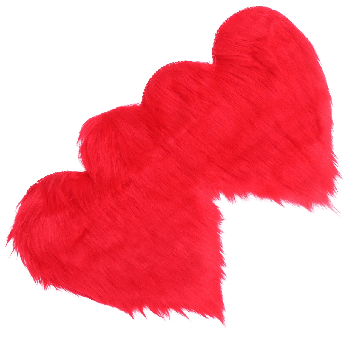 

Fashion Sweet Style Heart Shape Carpet Non-Slip Water-Absorbing Ground Mat for Bedroom Bathroom Entryway Red Heart Shape Carpet