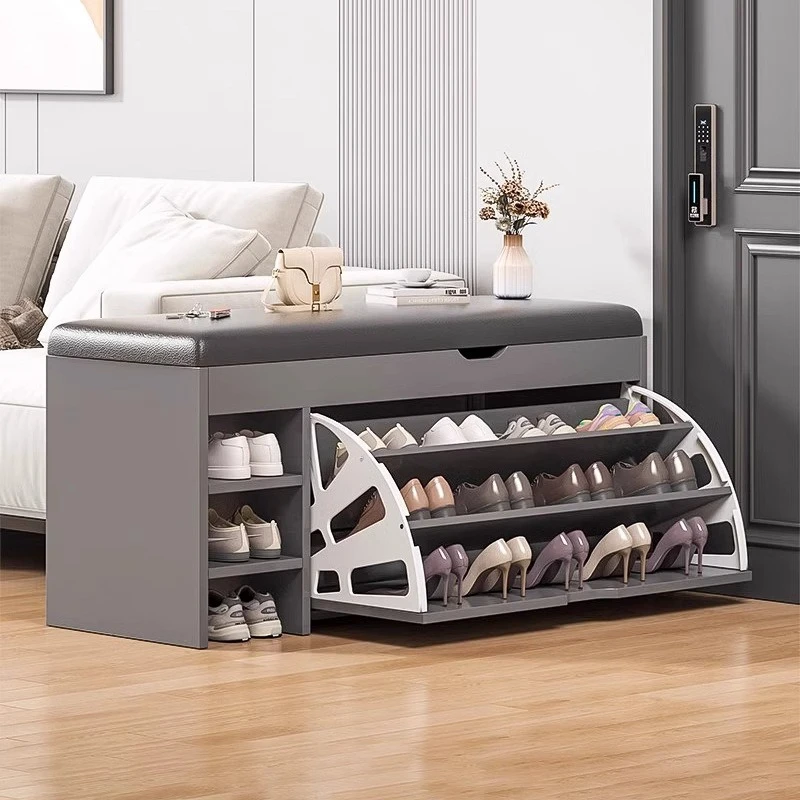 Shoe Changing Stool At Home,Shoe Cabinet At The Entrance, Dormitory Entrance, Foyer Storage, Flip Bucket Shoe Rack shoes cabinet