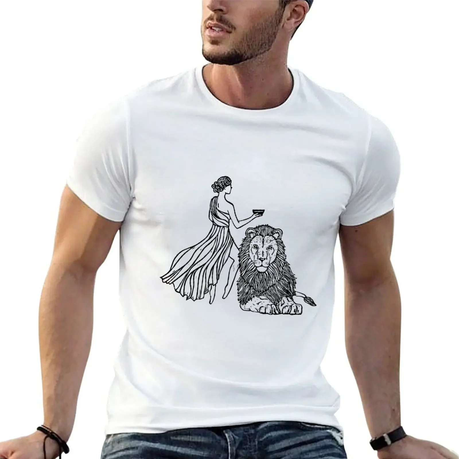 Circe T-Shirt vintage graphic tee hippie clothes plus sizes quick drying tee shirts for men