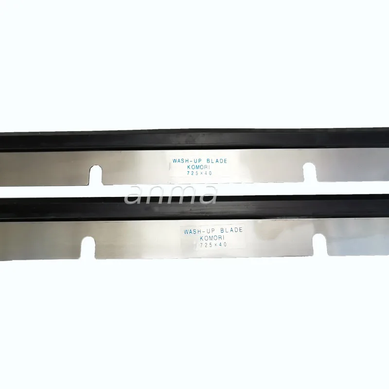 

2 шт., лезвие для мытья Komori, 725*40 мм, детали печатной машины, резиновое лезвие для мытья