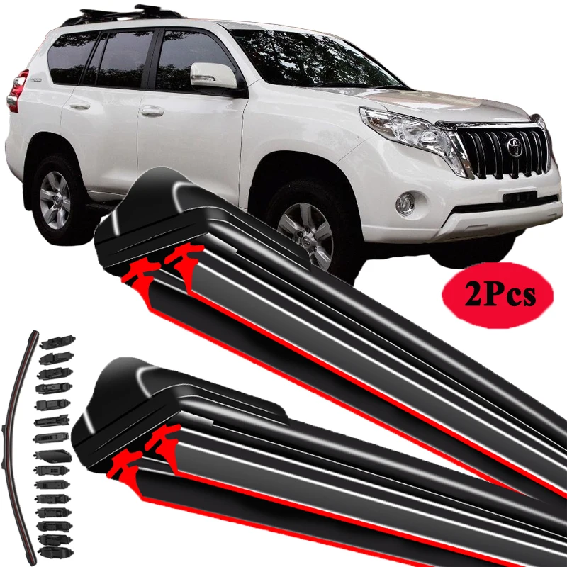 

Двойные резиновые стеклоочистители для автомобилей Toyota Land Cruiser Prado J15 2009 2010 2012 2013 2014 2015 2016 2018 2019 2020 2021