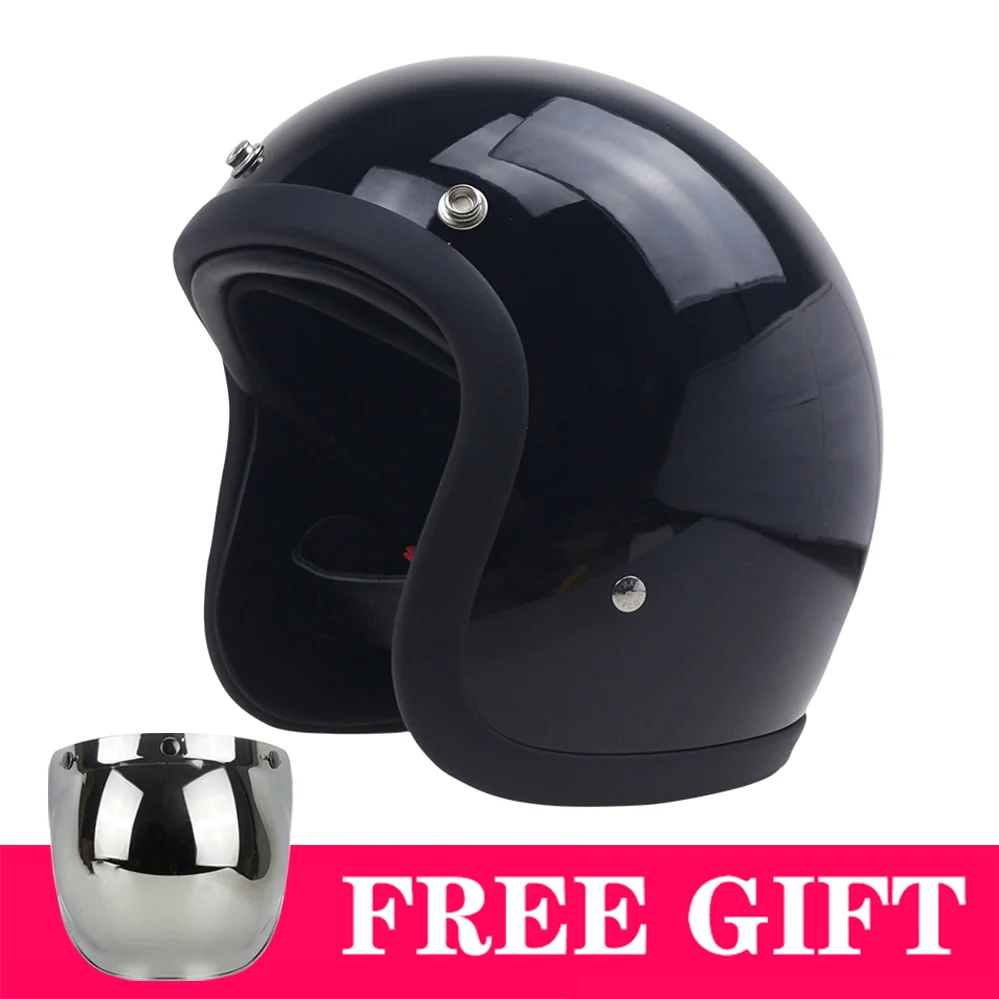 Low Profile Small Motorcycle Korea Style Retro TT&CO Serial 500TX Helmet Open Face Helmet Japanese Style Shape Motorbike Helmet