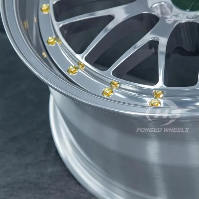 

5x120 5x112 5x114.3 5x130 Deep Lip Multi-Spoke Performance Rims Lightweight 2-Pcs Forged Passenger Car Wheels for BMW Honda Audi