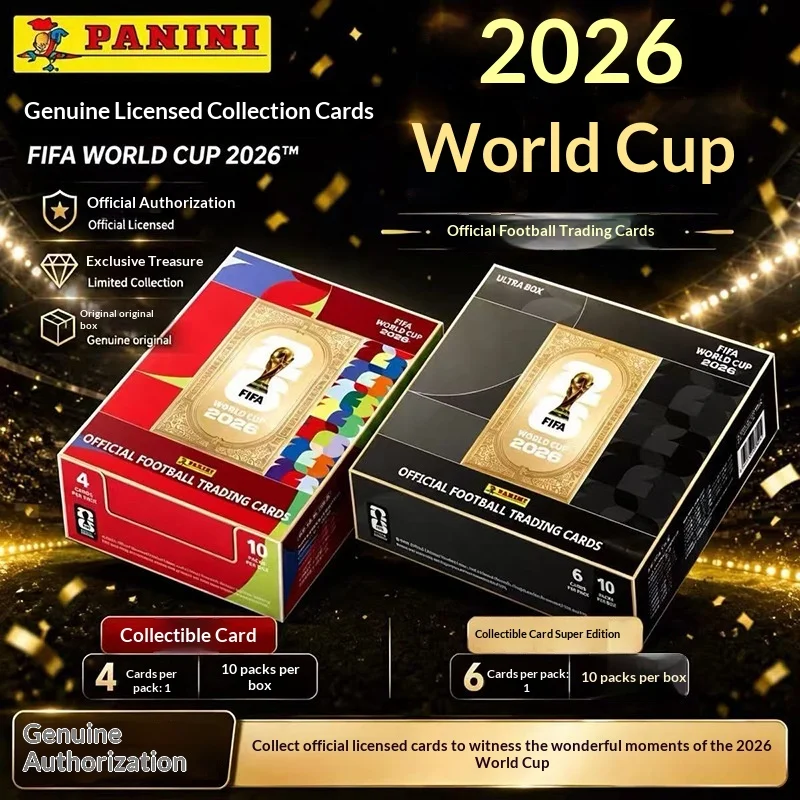 カヨウ・パニーニ・ワールドカップ2026公式金箔入りサッカー・トレーディングカード・フルボックス・ペーパーコレクタブルカード（サッカーコレクター向け）