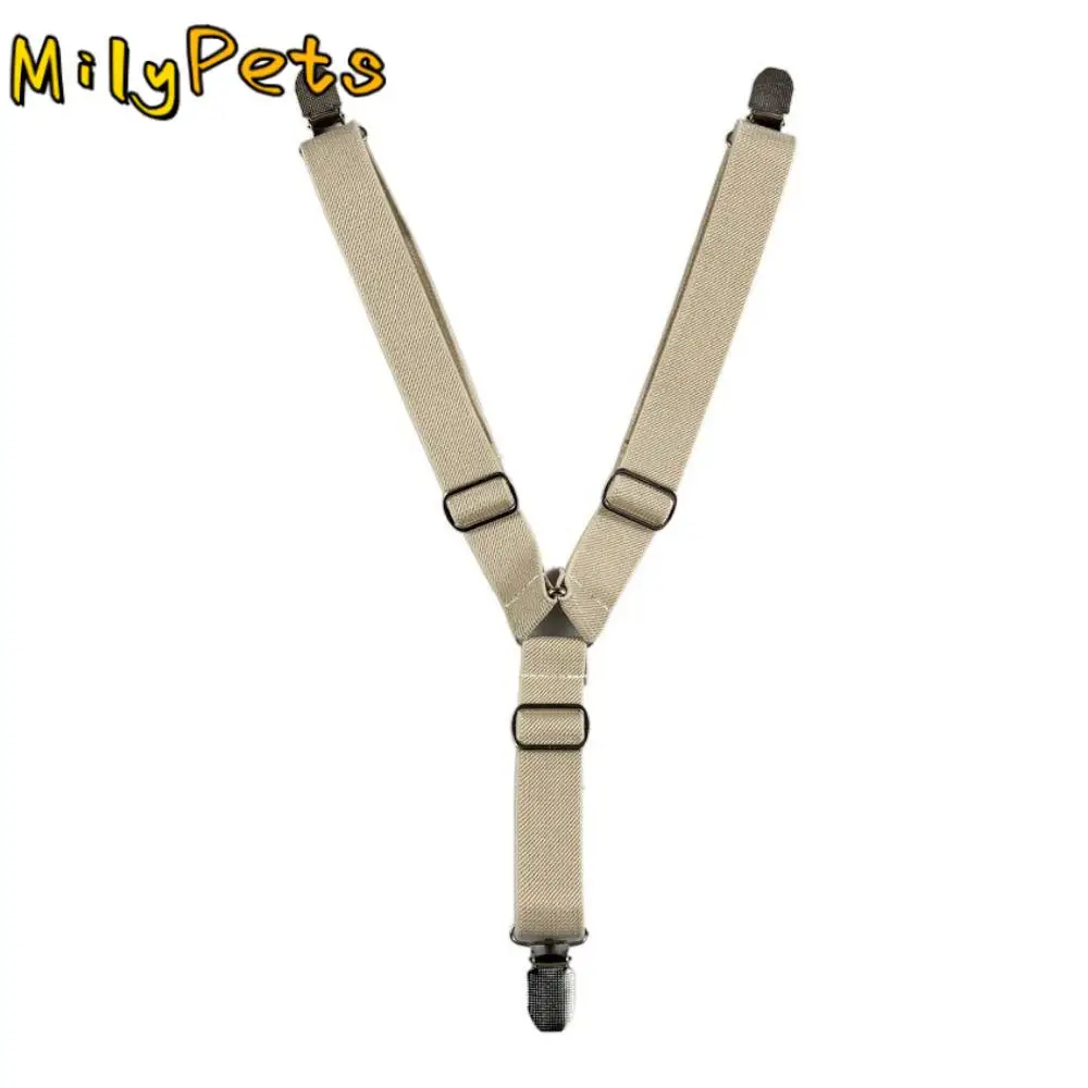

Adjustable Pet Physiological Pants Strap Clip Elastic Polyester Dog Suspender Anti-drop Strap Dog Diaper Suspenders Colorful