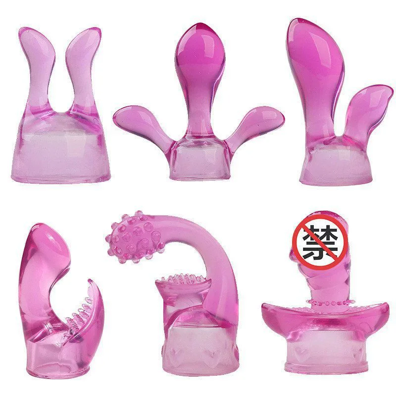 AV 진동기 헤드 기어 딜도 G-Spot Vagina Stimulator 여성 자위대 마술 지팡이 헤드 커버 여성용 섹스 토이 에로틱 제품