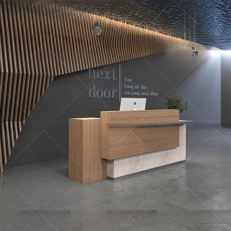 Luxury Consable Reception Desk Garden Modern Cashier Reception Desk Coffee Spa Escritorios De Ordenador Office Furniture WJ15XP