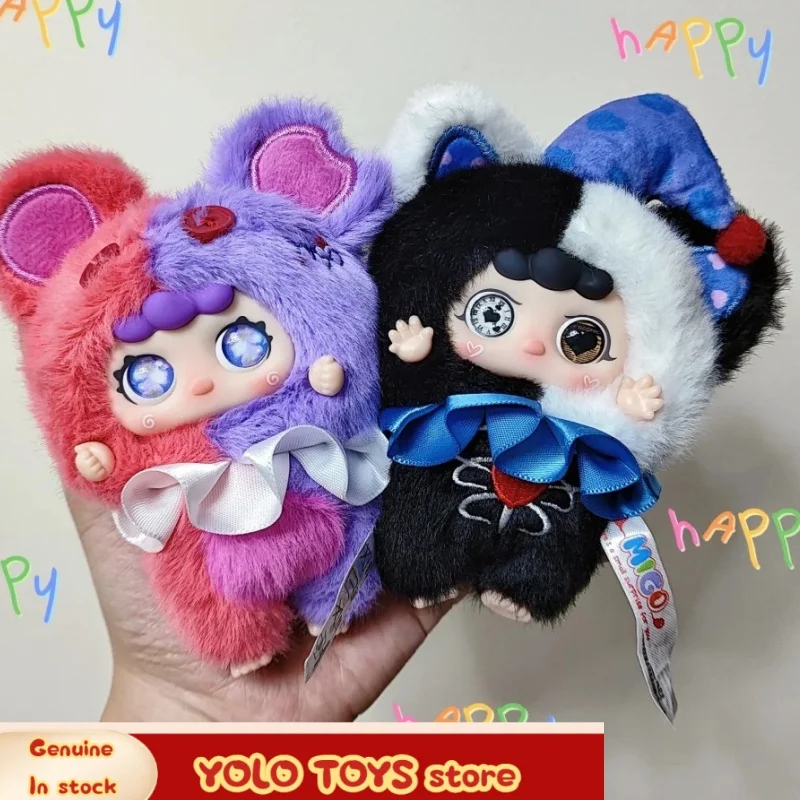 

Original Migo Little Troublemaker Series Blind Box Cute Vinyl Face Plush Pendant Doll Mystery Box Toys Migo Bag Pendant Gift