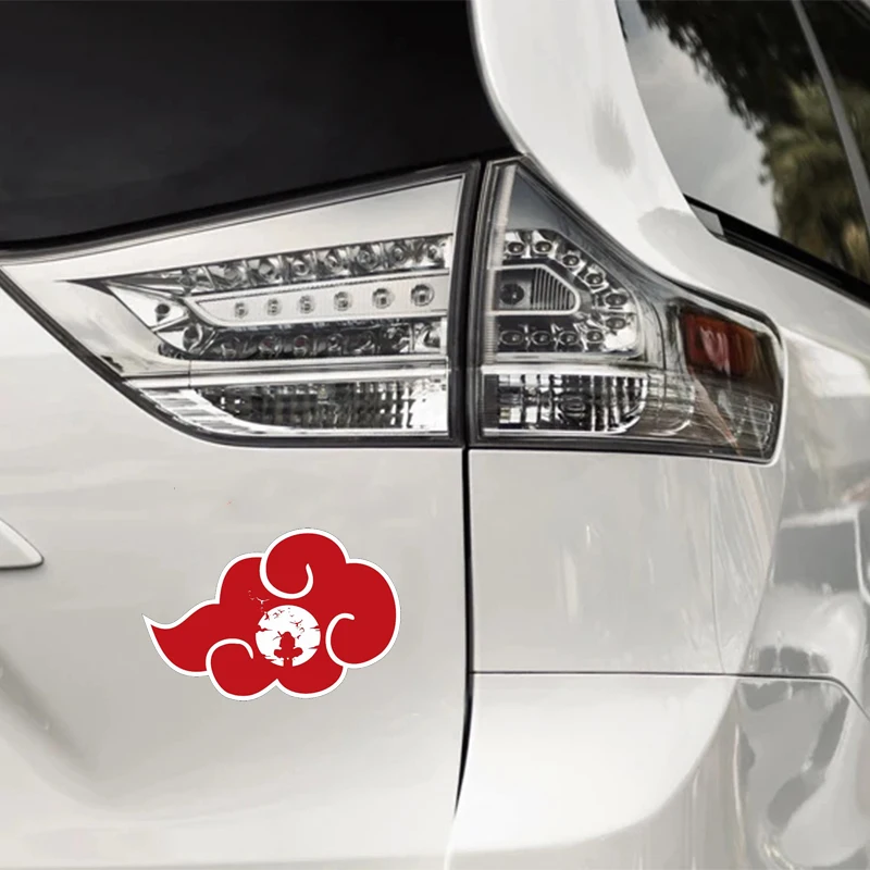 

Ninja Akatsuki Sign sticker Creative cloud car stickers Suitable for Car body fuel tank cap laptop Helmet Reflective PVC decal