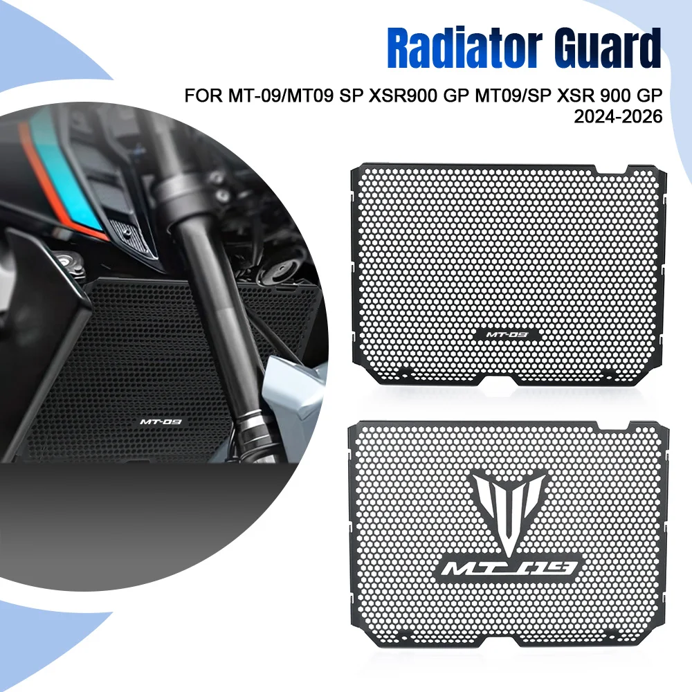 

Radiator Guard For Yamaha MT-09/MT09 SP XSR900 GP MT09/SP XSR 900 GP 2024-2026 Motorcycle Radiator Grille Guard Cover Protection