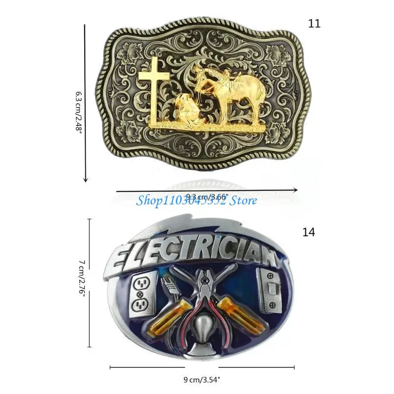 خمر نوع متعدد الإغاثة حزام مشبك معدني استبدال مشبك حزام المراهقين #6