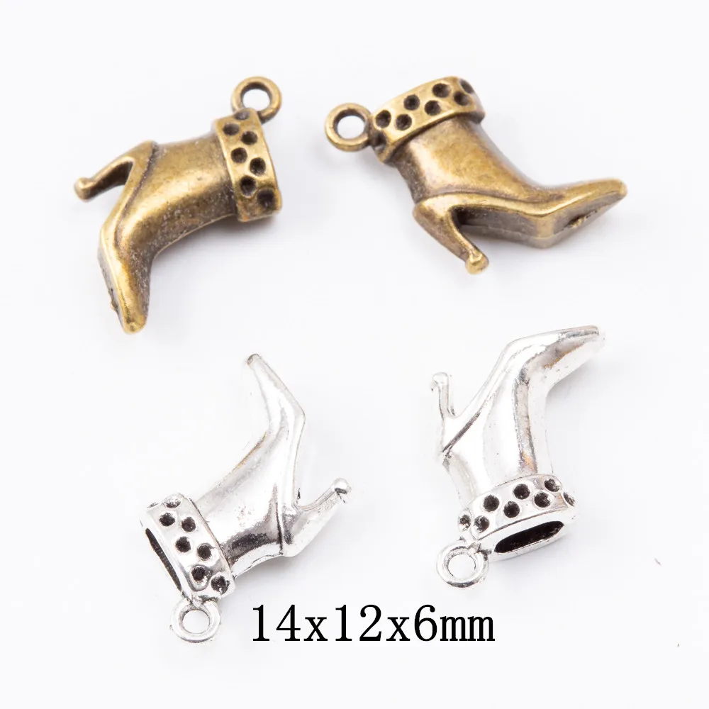 

30pieces (shoes) vintage zinc alloy charm metal pendant DIY jewelry discovery making accessories 1581