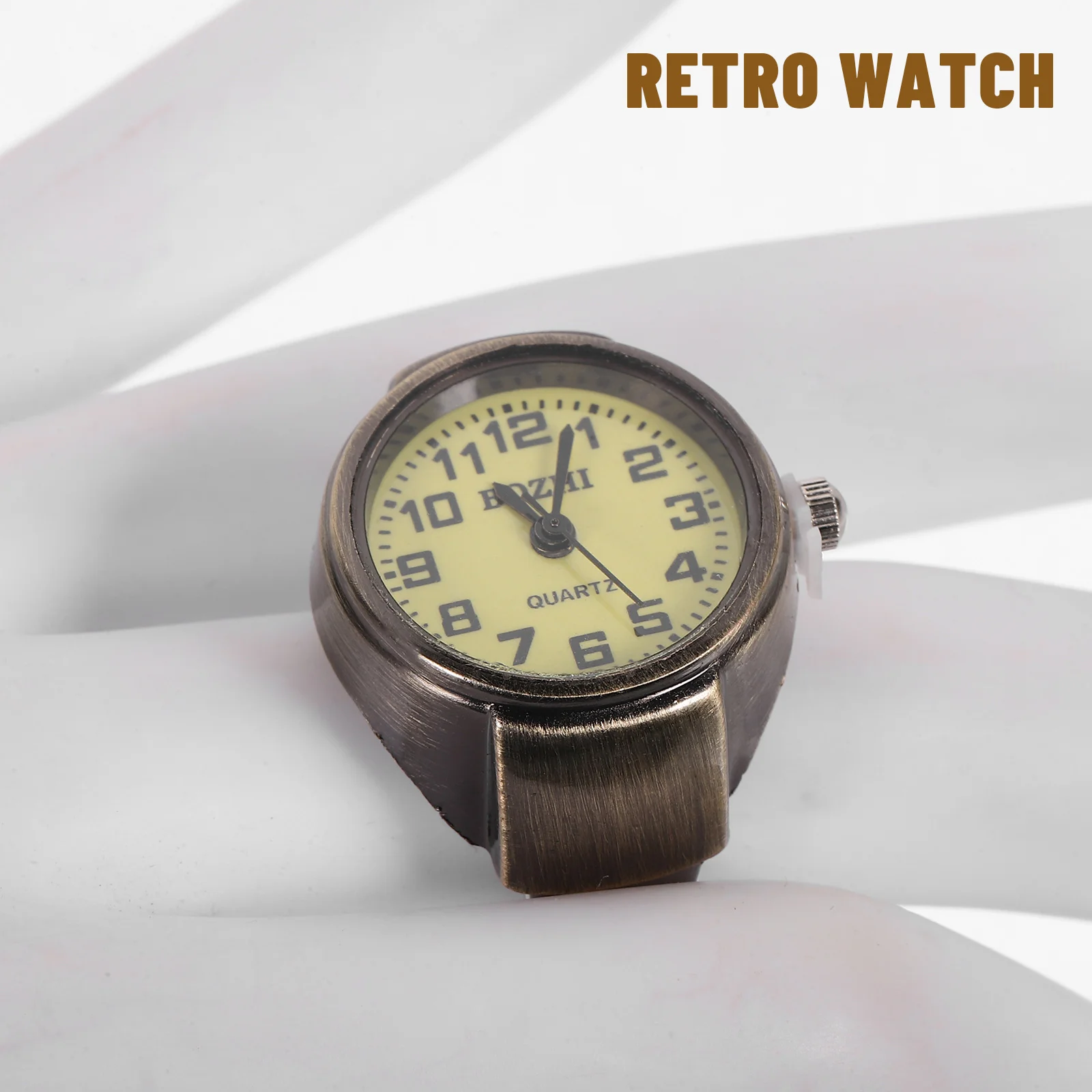 Ring Watch Jewelry Decorative Vintage Rings Quartz Watches for Kids Retro Elastic Finger