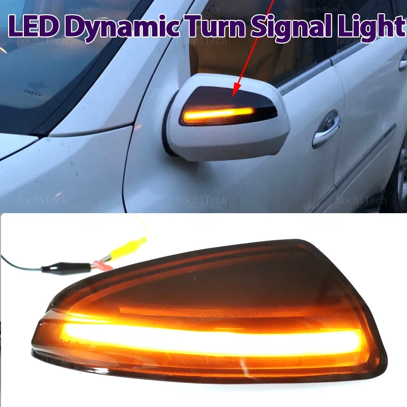 

Smoked Lens Side Mirror Sequential Turn Signal Light For Mercedes Benz C Class W204 S204 07-14 Viano Vito W639 ML W164