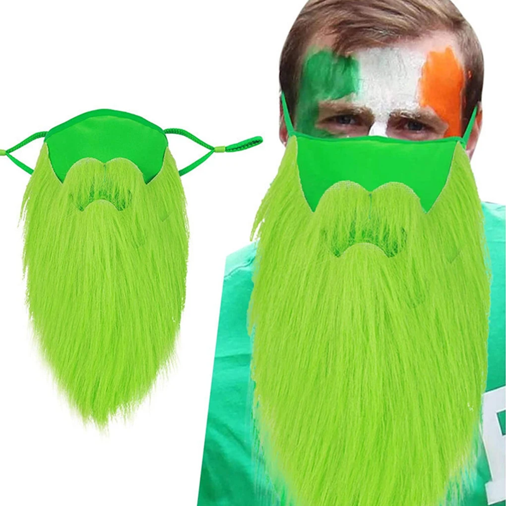 حزمة من 3 واقيات وجه للأطفال، لحية طويلة، دروع فم قطنية مضحكة قابلة للتنفس، ديكور محمول للولائم، مقاس حر