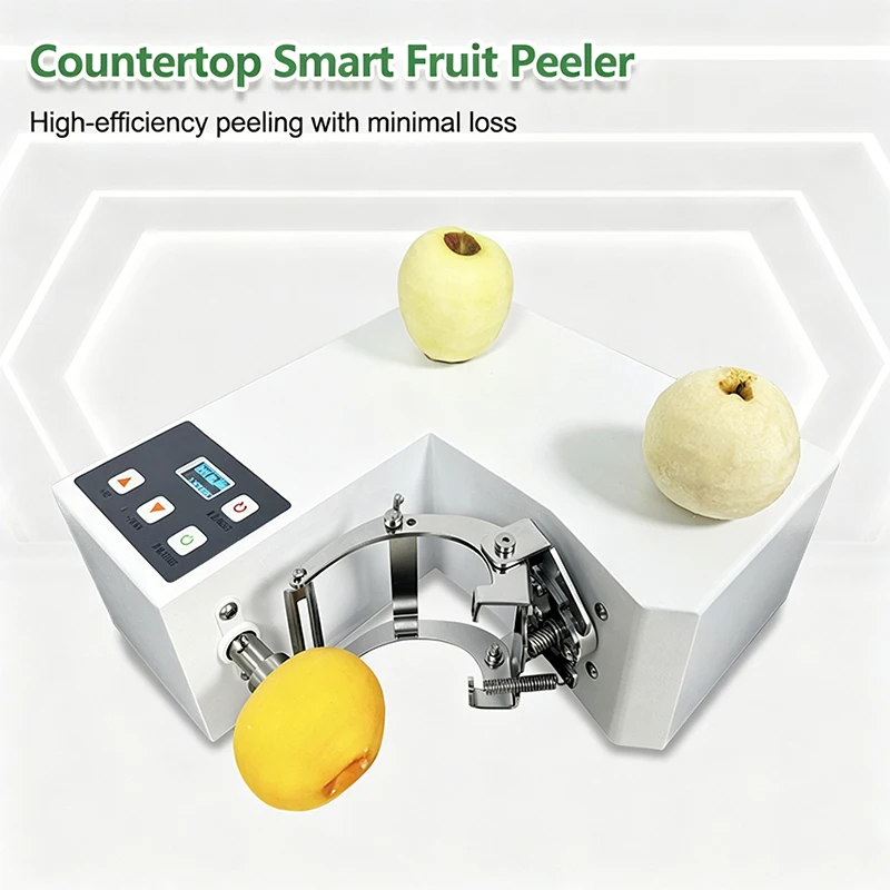 220V High-Efficiency Compact Peeler, Adjustable Thickness, Apple/Lemon/Peach Peeler, Countertop Smart Peeler