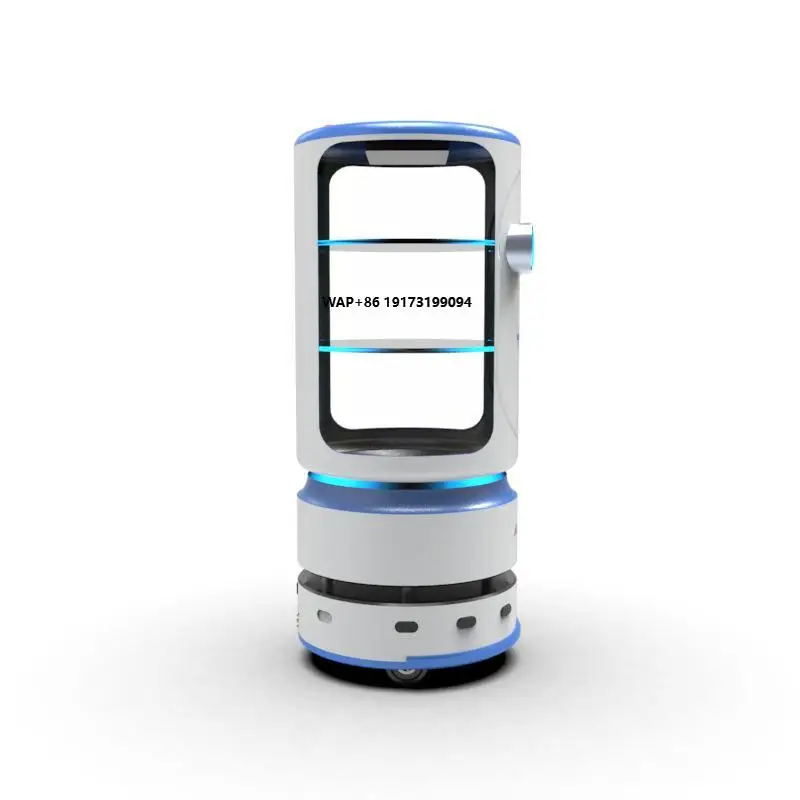 Smart Food Delivery Robot Waiter for Hotels Restaurants and Hot Pots Dish Cart Service