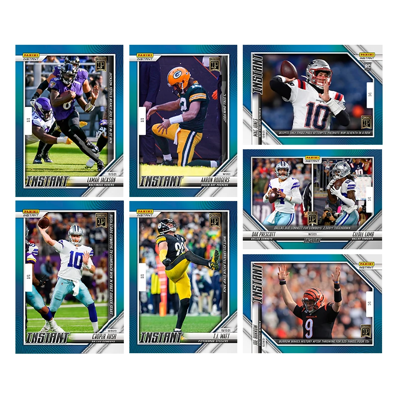 

Panini Rugby Star Card Diy Homemade Aaron Rodgers Ceedee Lamb Tj Watt Mac Jones Joe Burrow Collection Card Toys Gift