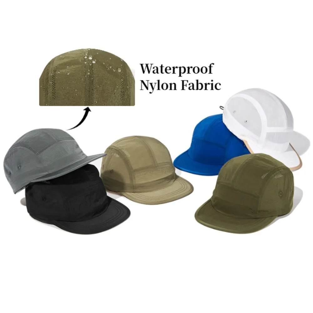 AliExpress NONE Waterproof Nylon Mesh Flat Top Baseball Cap for Men Women Suitable for Outdoor Sports Running Cycling Golf and Casual Wear