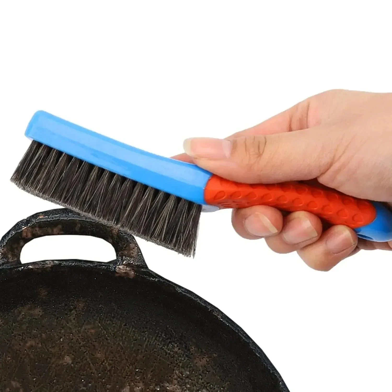 Hochleistungs-Edelstahl-Drahtbürste mit komfortablem Kunststoffgriff - Perfekt zum Entfernen von Rost, Schweißschlacke, Schmutz und Farbe – Detail 6