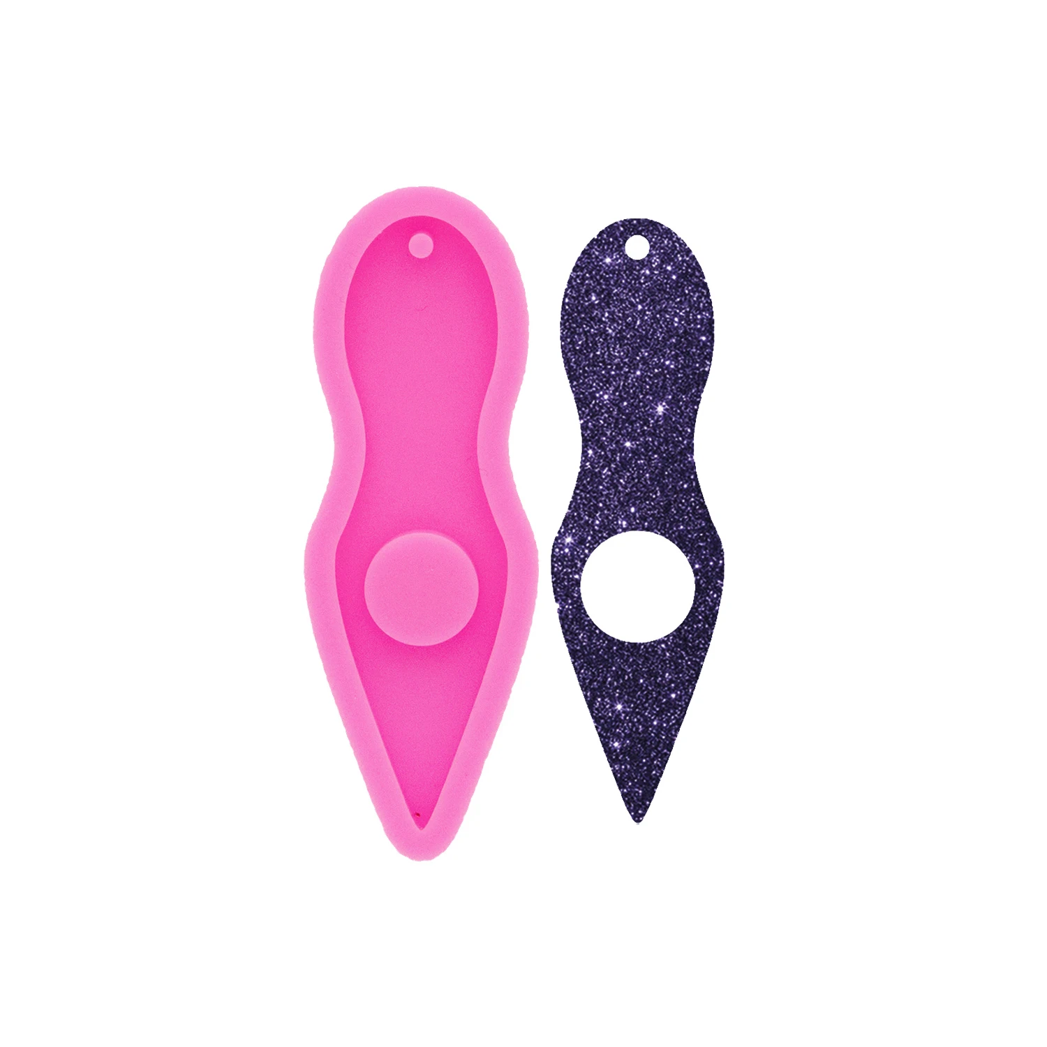 Mini Sword Keychain Pendant Silicone Mold for Epoxy Resin DIY Jewelry Necklace Charm Craft Supplies