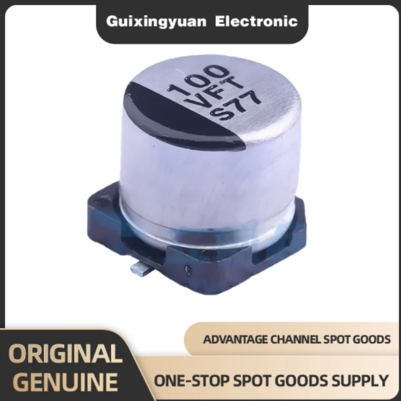 1 brand new EEEFT1V101AP 6.3x5.8 100uF ± 20% 35V surface mount aluminum electrolytic capacitor