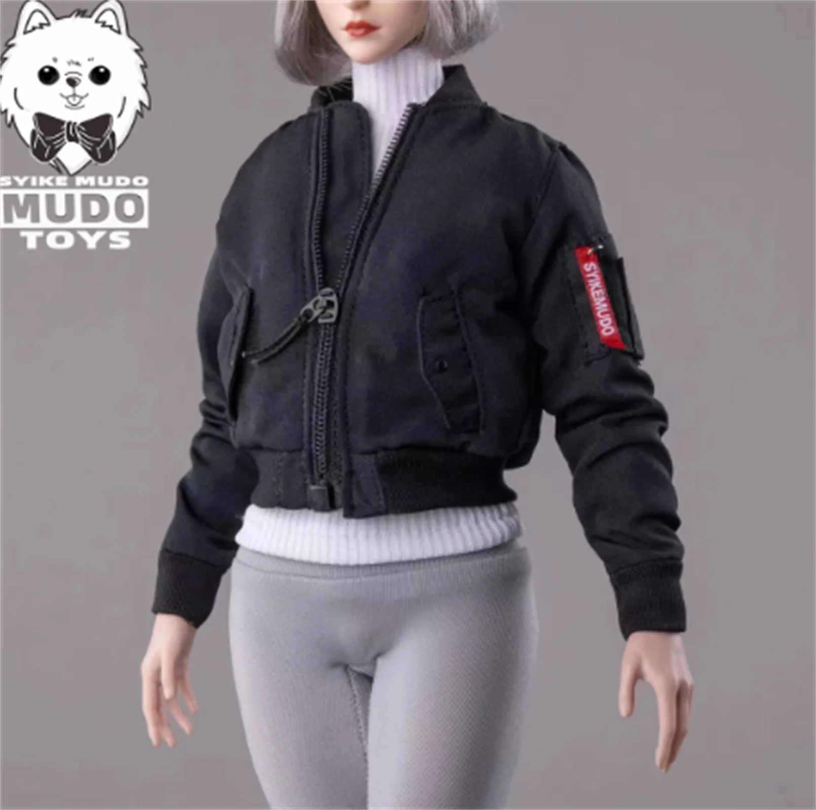 CTC-010 เสื้อนักบิน 1/6 เสื้อแจ็คเก็ตสั้นเสื้อผ้าแนวโน้มเสื้อผ้าสําหรับ 12 นิ้ว Action Figure Body