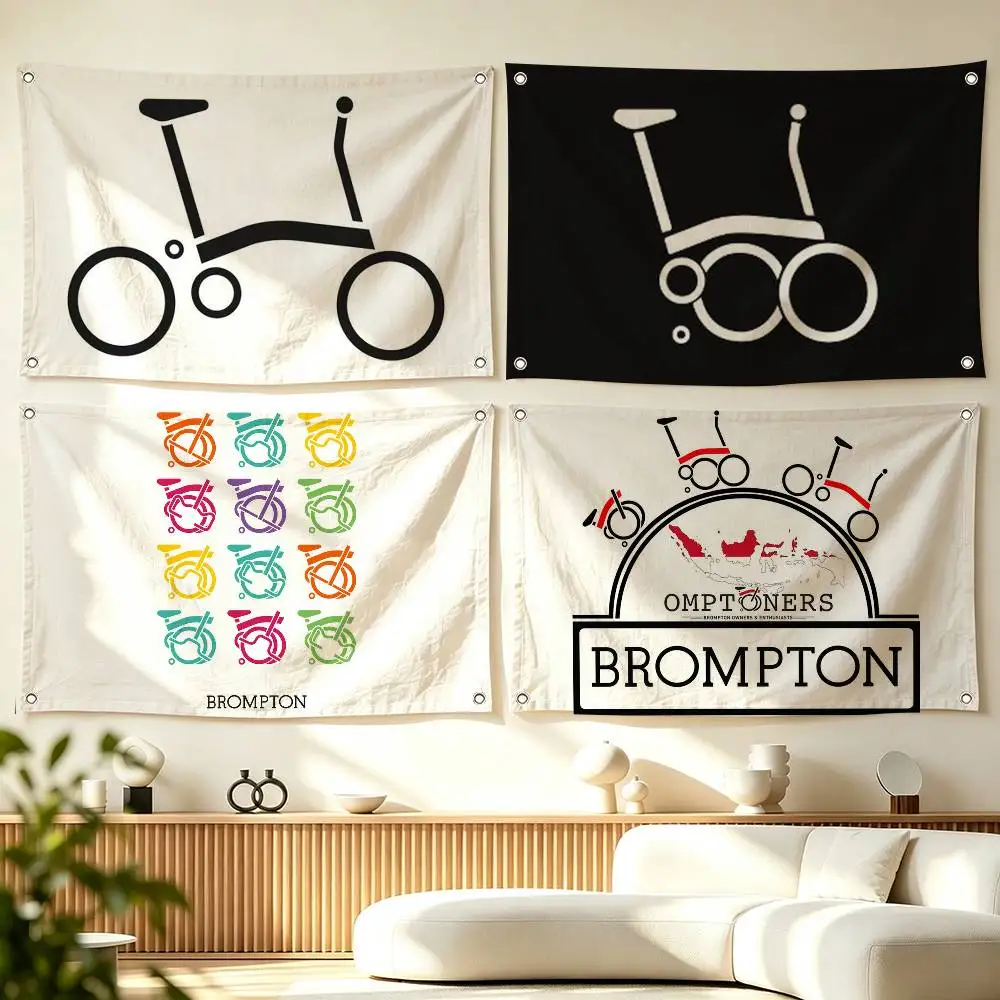 B-Brompton L-LOGO  Flag Suitable For Party Club Outdoor Interior Wall Decoration Banner Fans Gift