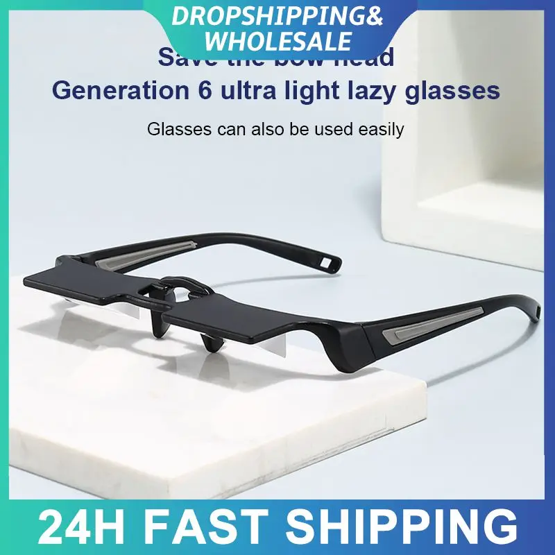 Amazing Lazy Glasses Creative Horizontal Reading TV Sit View Glasses On Bed Lie Down Bed Lying Down Watching Tv Home Sleep Read