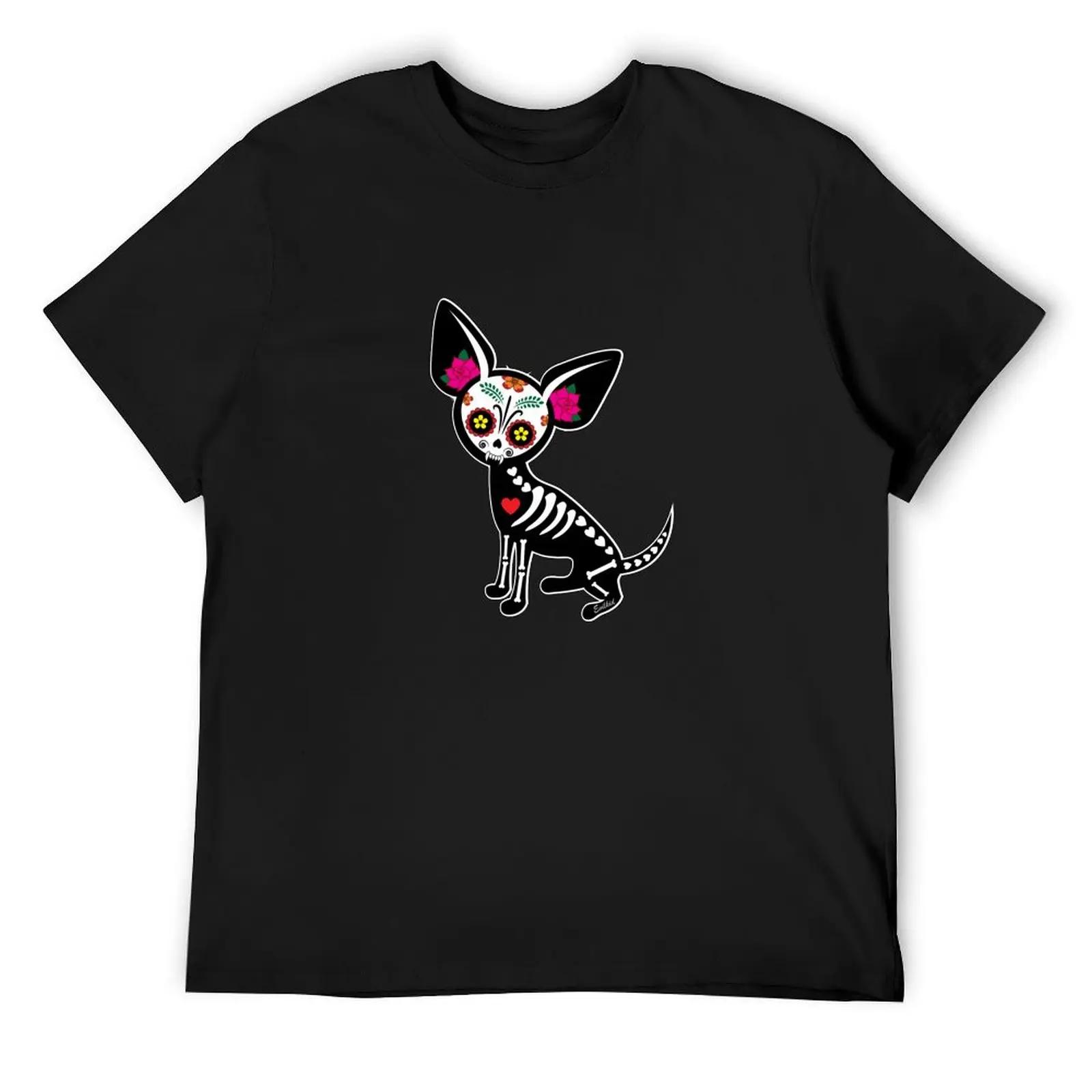 Chihuahua Muerta T-Shirt vintage plus sizes tees mens cotton t shirts