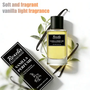 Roxelis soft vanilla light fragrance, long-lasting fragrance naturally lingers, emitting a gentle and skin friendly aroma 1