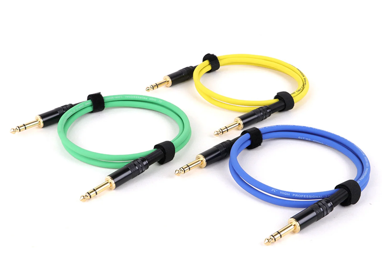 Guitar Cable Gold Plated Jack 6.5 To 6.5 1/4\'\' Inch TS/TRS Patch Cable for Acoustic Guitar, Electric Mandolin, Pro Audio To Amp