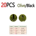 20 piezas OliveIBlack