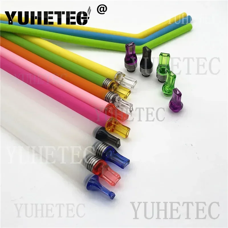 1PC 510 เคล็ดลับหยดสแตนเลสพลาสติก MTL ปากแบน Straw Joint