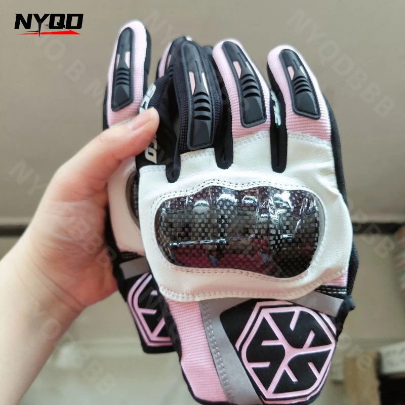 

Супер удобные весенние и осенние мотоциклетные перчатки из углеродного волокна с ретро-кожаным сенсорным экраном MC122, перчатки для верховой езды