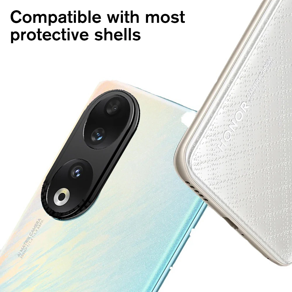 Honor90 5G Aluminum Alloy Camera Protecotive Film For Honor 90 5G Matel Ring Guard Lens Cap Xonor Honar Honer 90 5G REA-NX9 6.7\