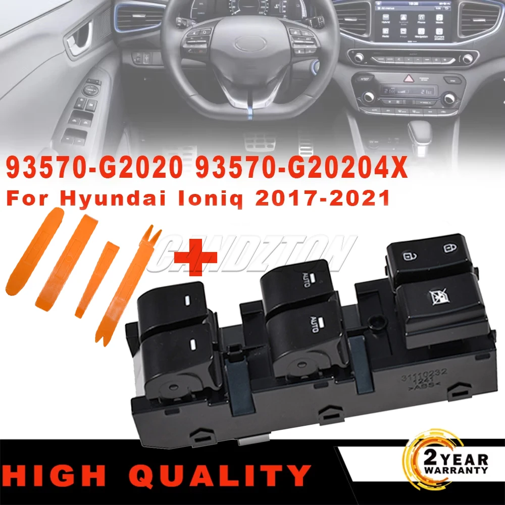 93570-G2020 93570-G20204X Electric Power Master Window Switch Button Set For Hyundai Ioniq 2017 2018 2019 2020 2021