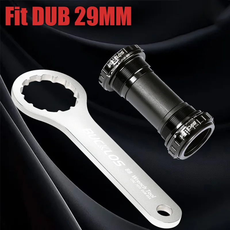 

BUCKLOS Road Bike Bottom Bracket BSA 68/73mm for SRAM DUB 29mm Threaded Tool Ultralight Wrench Tool Aluminum Bicycle BB