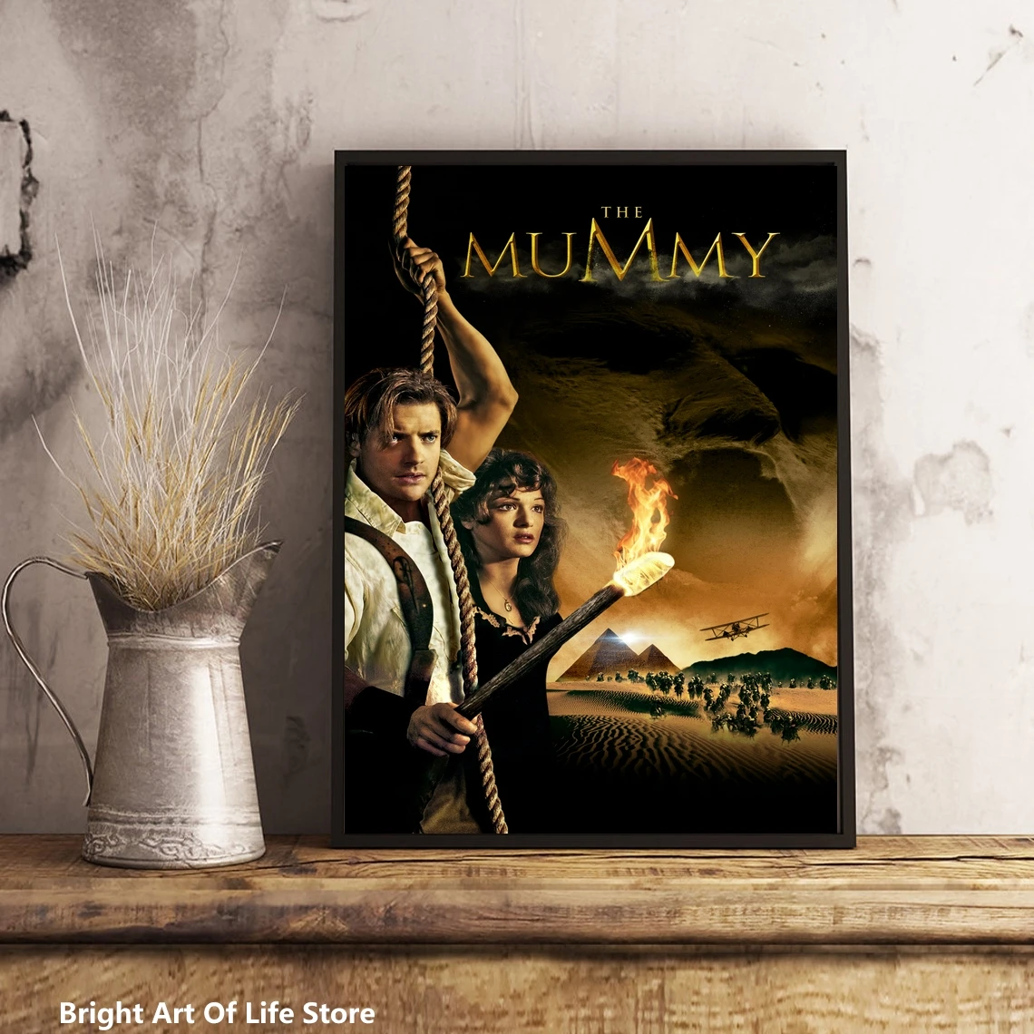 The Mummy Movie Poster Star Cover Photo Canvas Print Apartment Home Decor Wall Painting (Unframed)